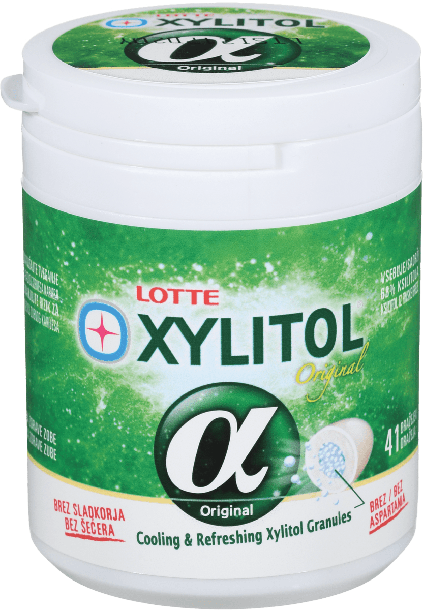 Lotte Žvečilni gumiji Xylitol Original, 41 kos dm.si