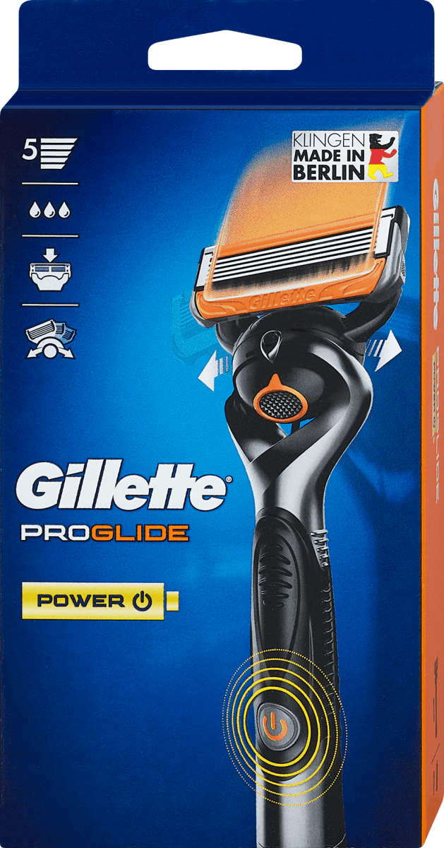 Gillette Fusion ProGlide Power Flexball Rasierer Set 1 4er Blister = 5 Klingen 