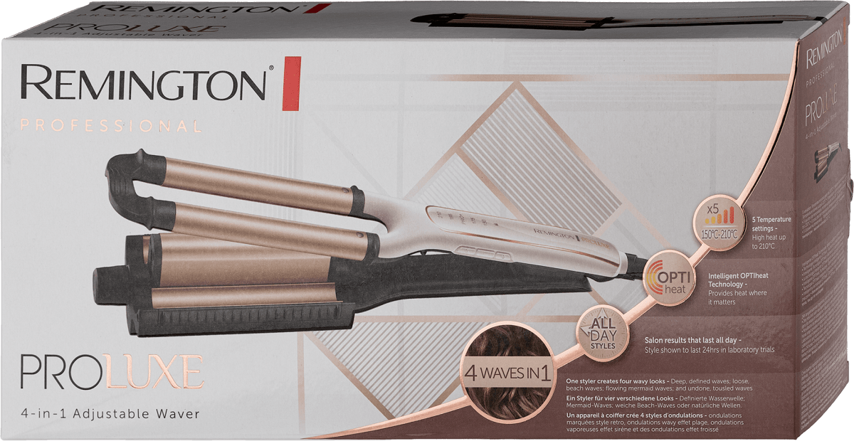 REMINGTON PROluxe 4in1 Adjustable Waver uređaj za uvijanje kose
