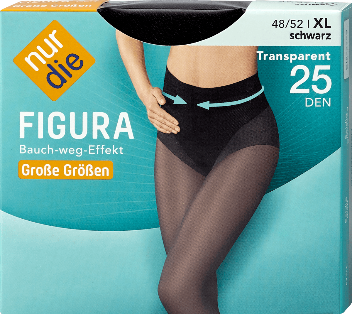 HA WA 3 Paar Strumpfhosen 20 Den - Bauchweg Shape Strumpfhose Mit Butt Lift Effekt