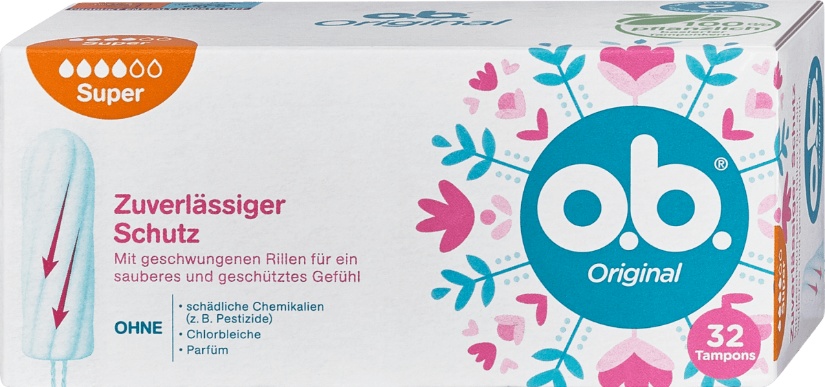 o.b. Original Tampon Super, 32 St dm.at