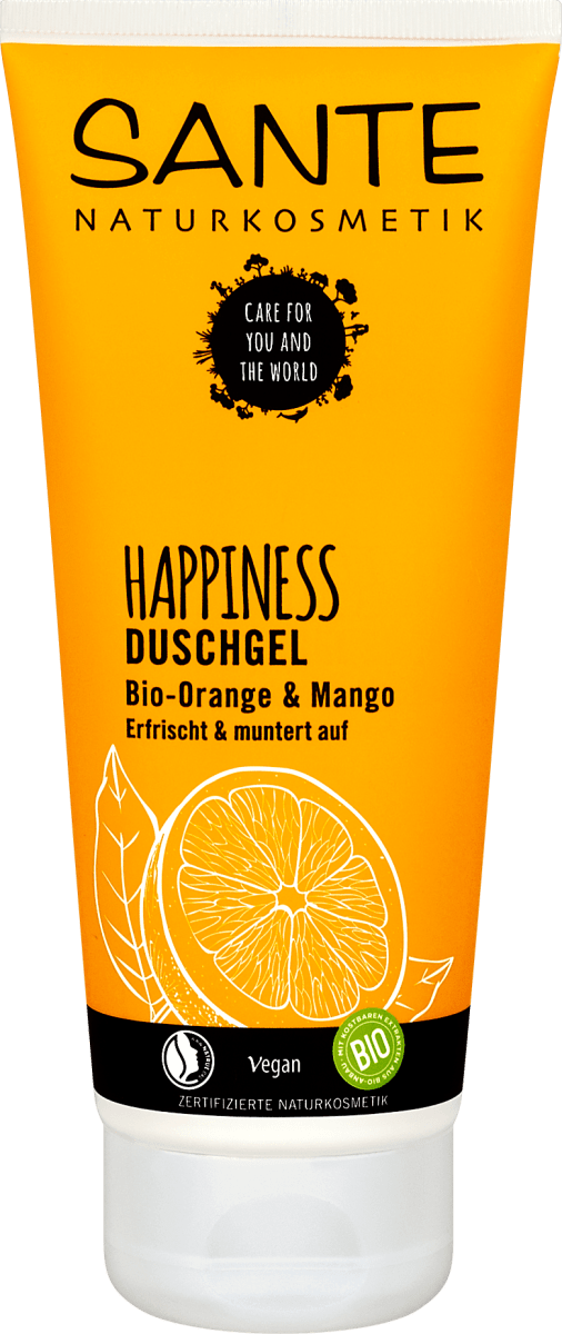 SANTE NATURKOSMETIK Happiness Duschgel Bio-Orange & Mango, 200 ml | dm.at