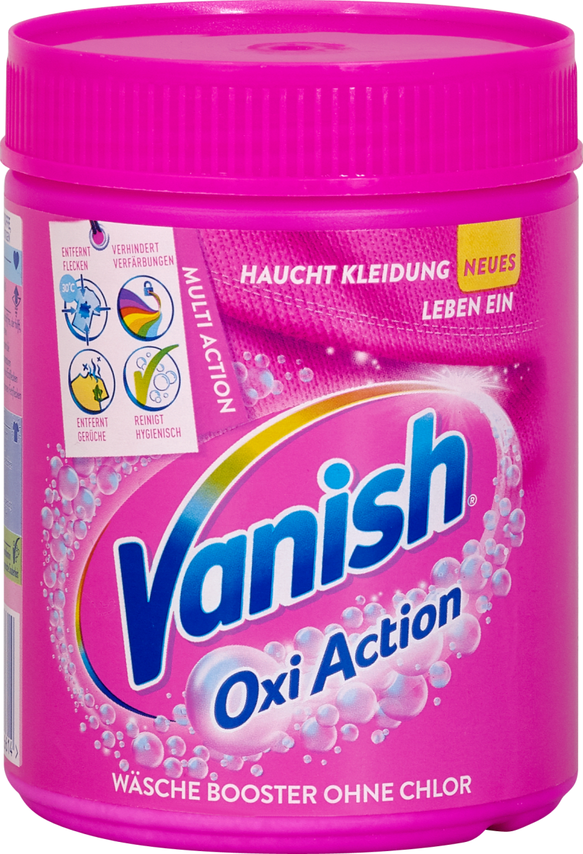 Vanish Oxi Action Anwendung Waschmaschine