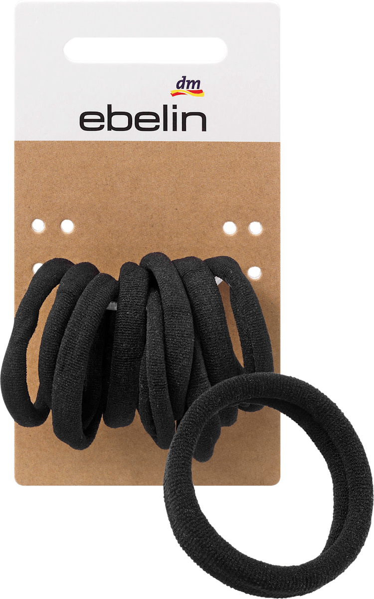 Haarband Damen Sport 6 Elastische Haargummis / Haarbinder Von SOLIDA - Weiß, 4.5 Cm Durchmesser, Metallfrei Solida Haargummi 6er Pack