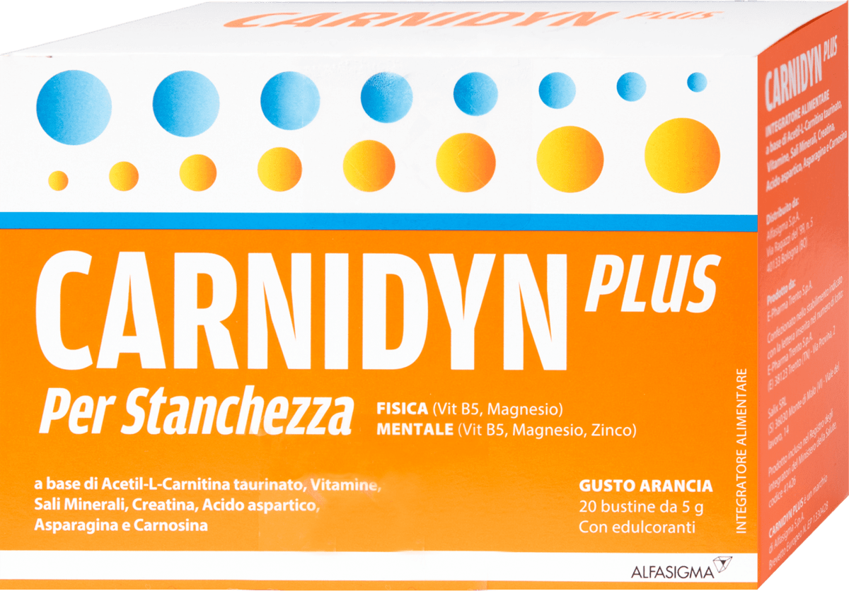 CARNIDYN Plus Integratore per stanchezza, 20 pz Acquisti ...