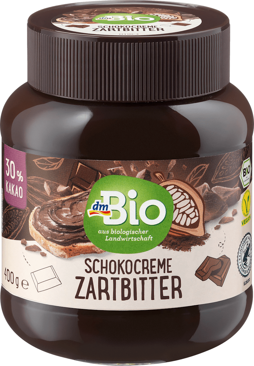 dmBio Schokoladen-Aufstrich, Zartbitter Creme, 400 g dauerhaft günstig ...
