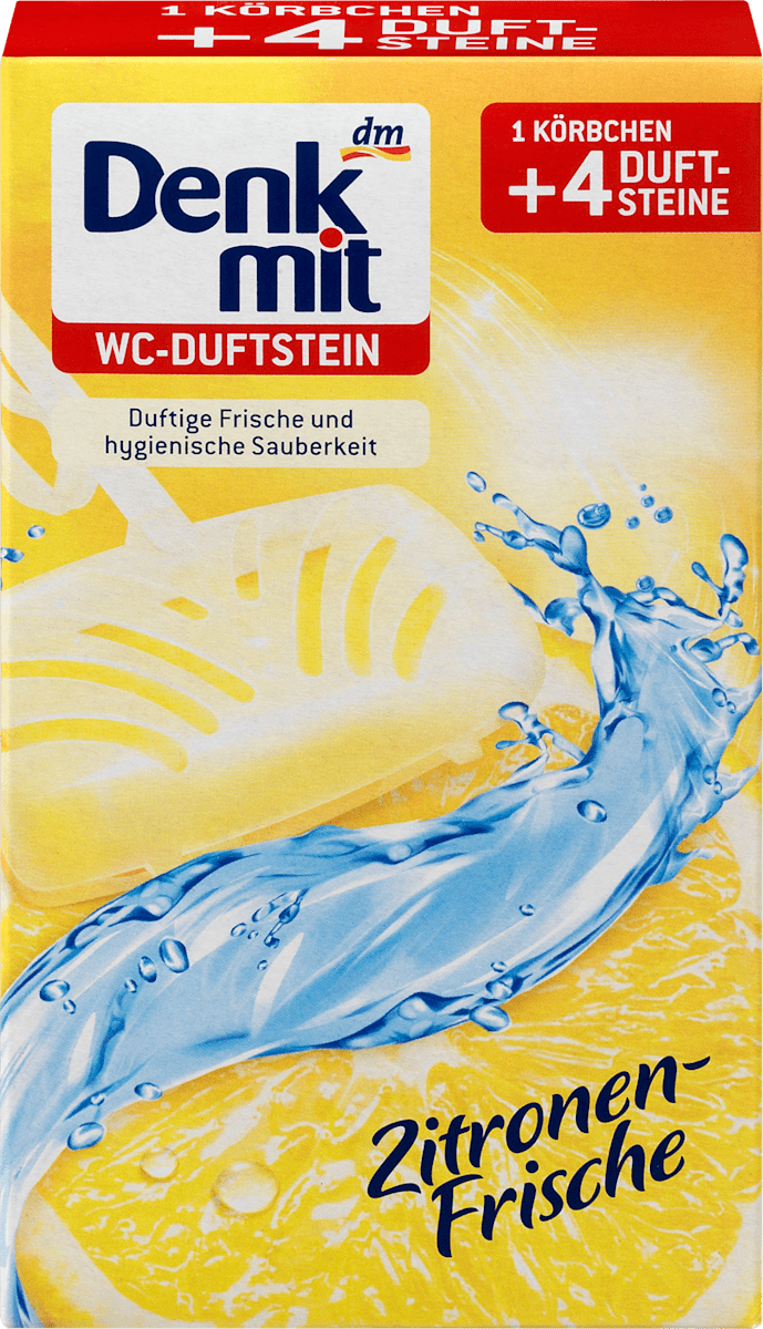 WC-Stein Zitronen-Frische, 4 St