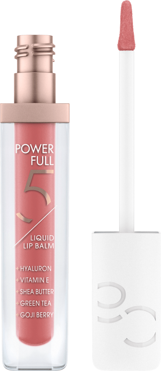 Lippenbalm Powerfull 5 Liquid Lip Balm Raspberry Cream 040, 4,5 ml