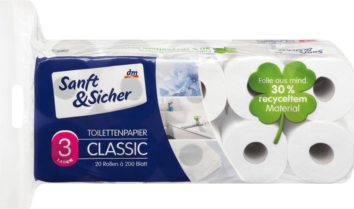 144 Rollen Klopapier Toilettenpapier Hochweiß Premium 3-lagig a`160 Blatt T309 