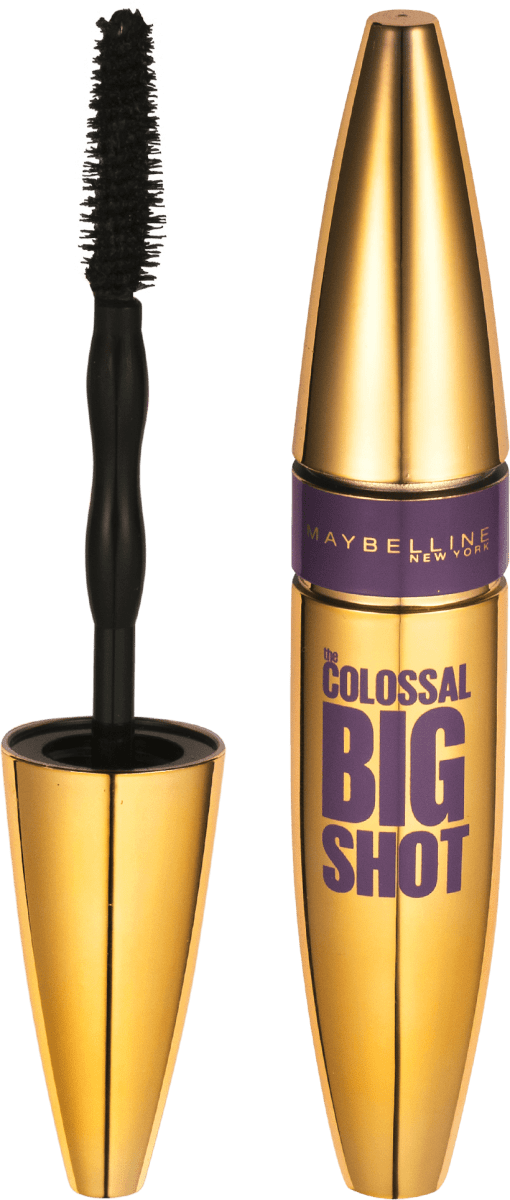 Maybelline Colossal Big Shot Mascara – Wasserfest, Schwarz, 9,5 Ml, Für Mega-Volumen