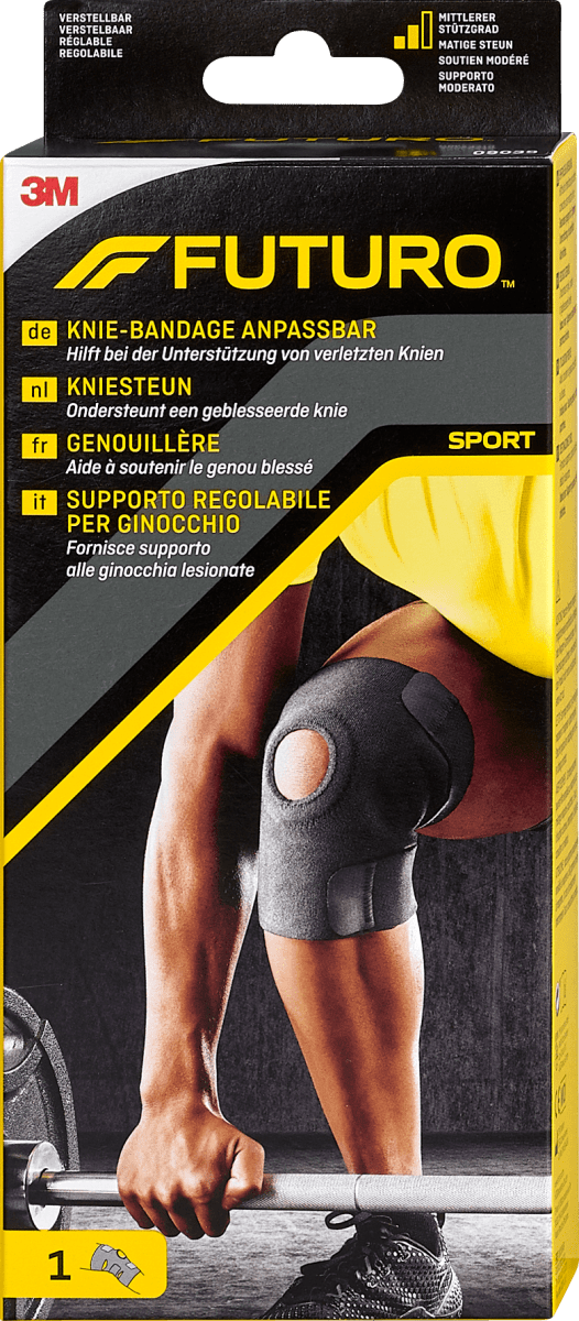 koolstof ledematen Scharnier Futuro Sport Knie-Bandage anpassbar, 1 St | dm.at
