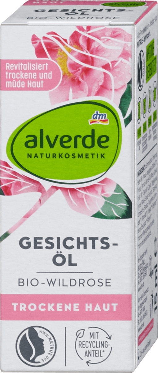 alverde NATURKOSMETIK Ulje za lice za suhu kožu – divlja ruža, 15 ml | dm.hr
