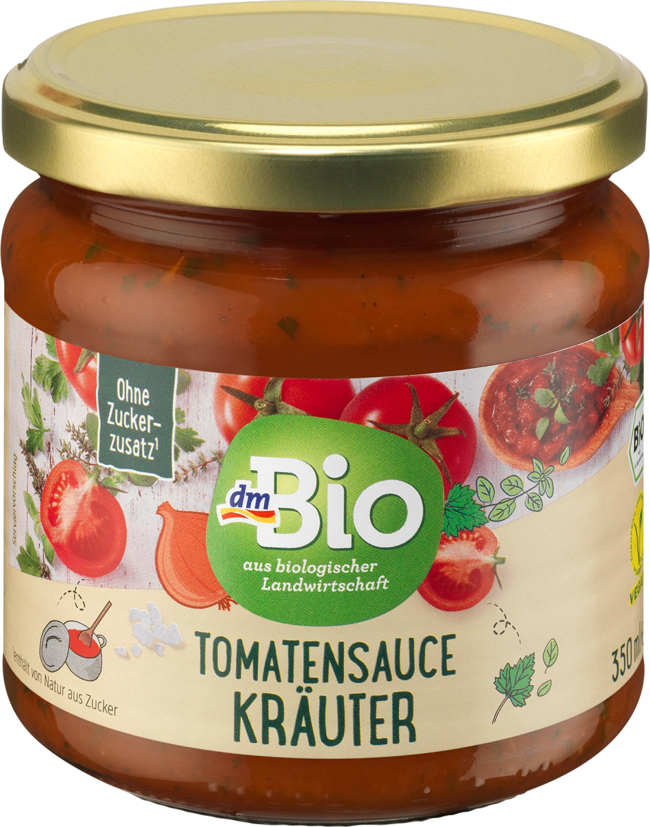 dmBio Sauce, Tomatensauce mit Kräutern, 350 ml dauerhaft günstig online ...