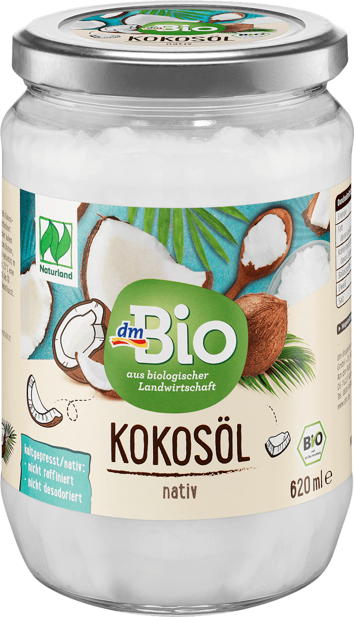 dmBio Kokosöl, nativ, Naturland, 620 ml dauerhaft günstig online kaufen dm.de