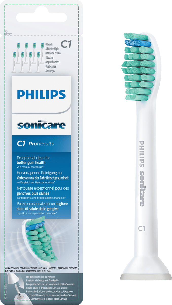 Philips Aufsteckbürsten ProResults C1, 8 St dauerhaft günstig online kaufen | dm.de