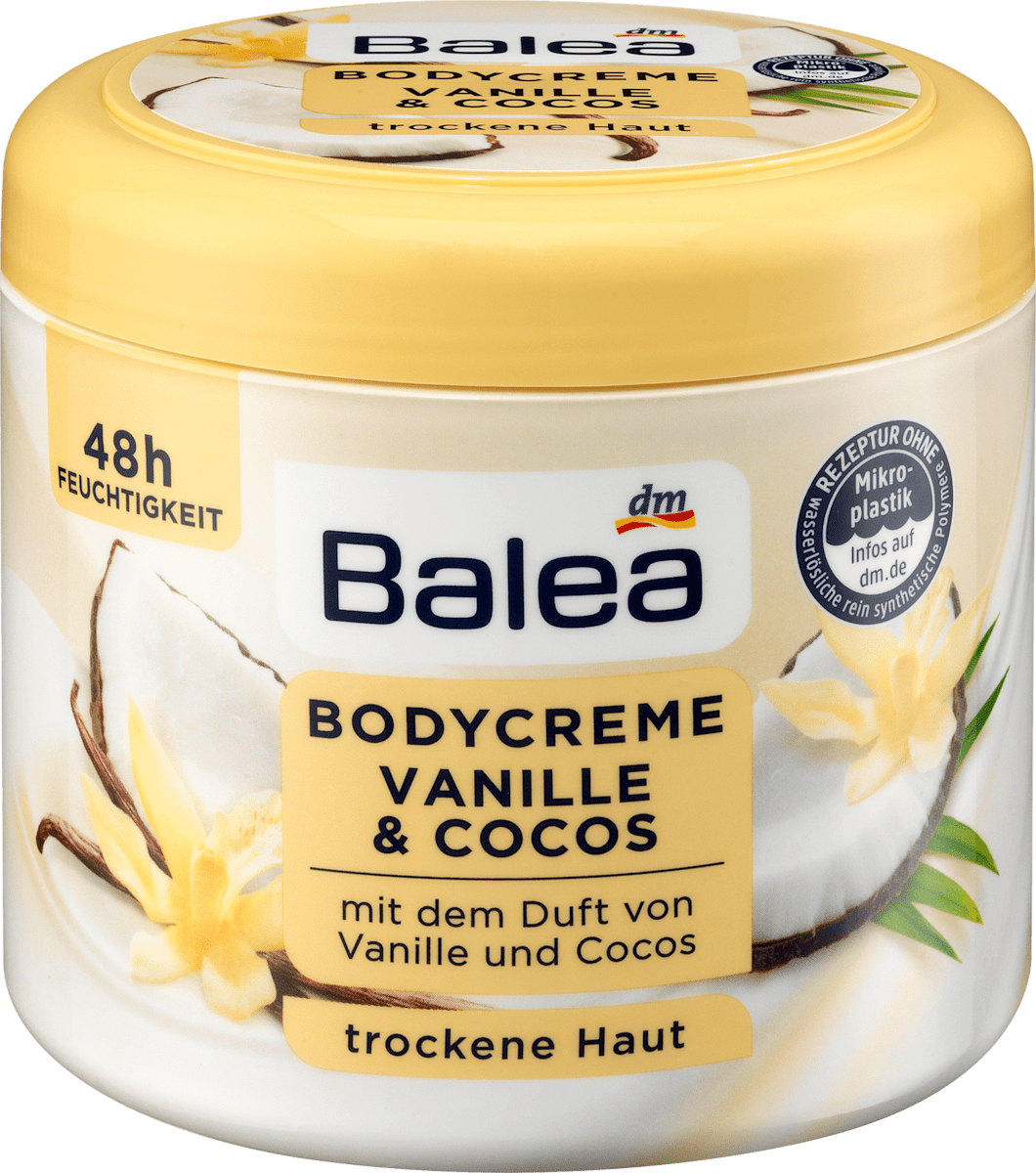 Balea Bodycreme Vanille & Cocos, 500 ml dauerhaft günstig online kaufen