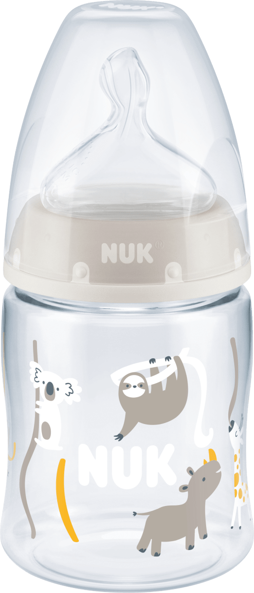 300ml 6-18 M NUK Snow First Choice+ Babyflasche mit Trinksauger Silikon M 