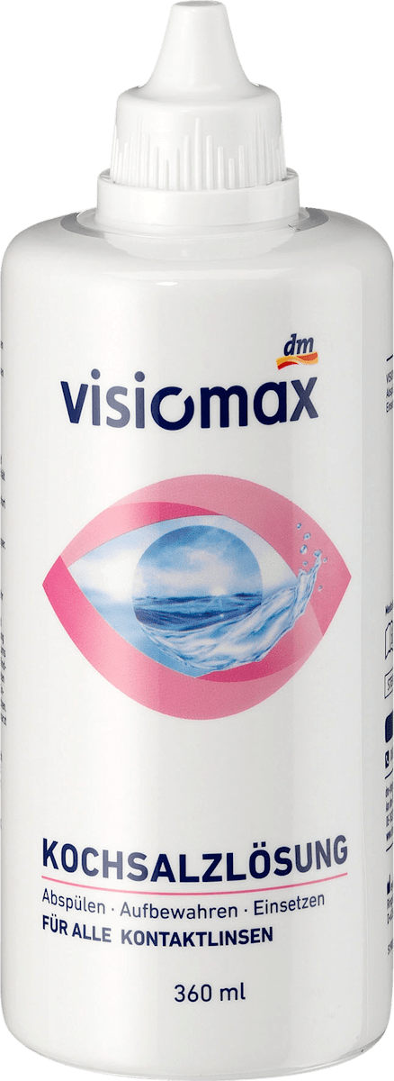 VISIOMAX Kontaktlinsen-Pflegemittel Kochsalzlösung, 360 ml dauerhaft günstig online kaufen  dm.de