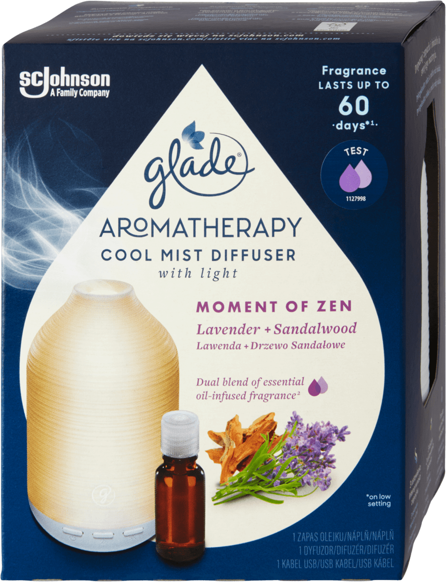 glade Aromatherapy elektrický odpařovač Moment of Zen, 17,4 ml dm.cz