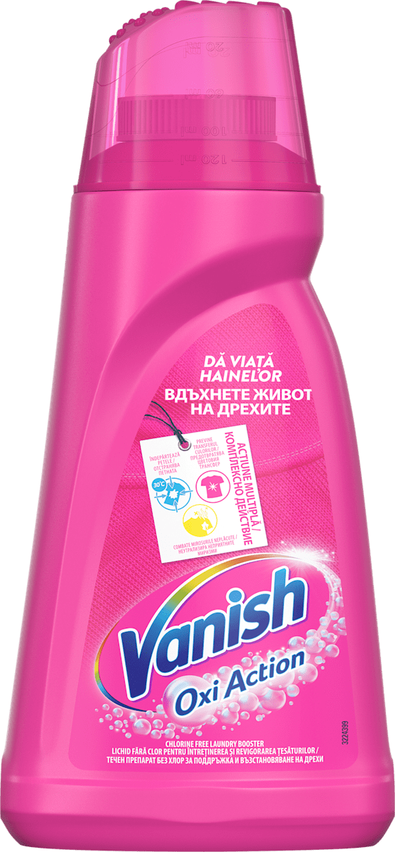 Vanish Oxi Action Препарат за отстраняване на петна за бяло и цветно