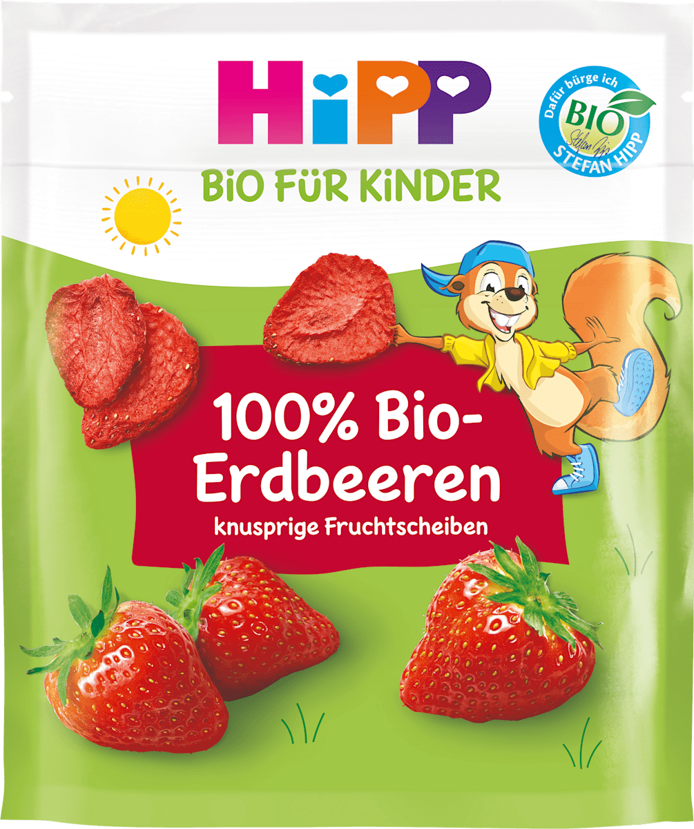Hipp Kindersnack 100 BioErdbeeren, ab 3 Jahren, 10 g dauerhaft