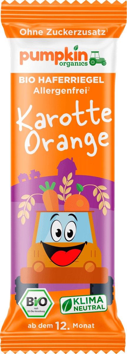 Fruchtriegel Hafer, Karotte & Orange ab 1 Jahr, 20 g