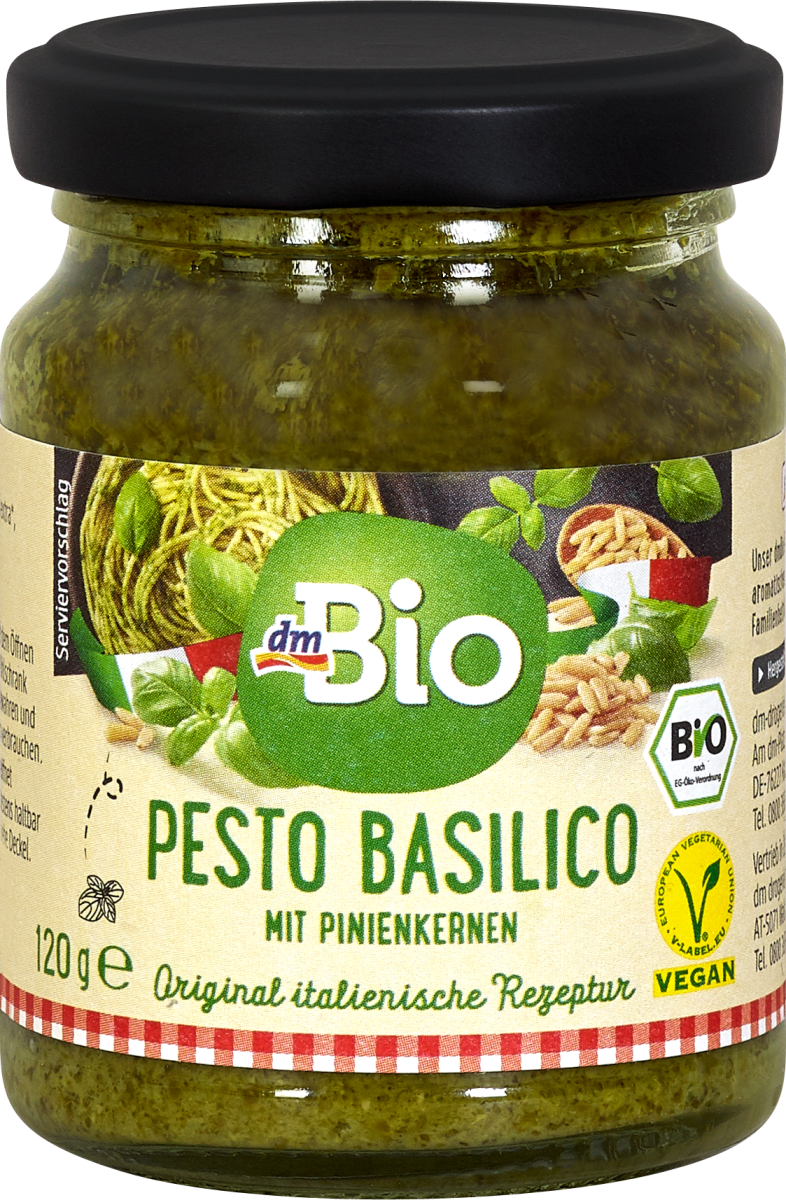 dmBio Pesto Basilico, 120 g kupujte online po uvijek povoljnim cijenama