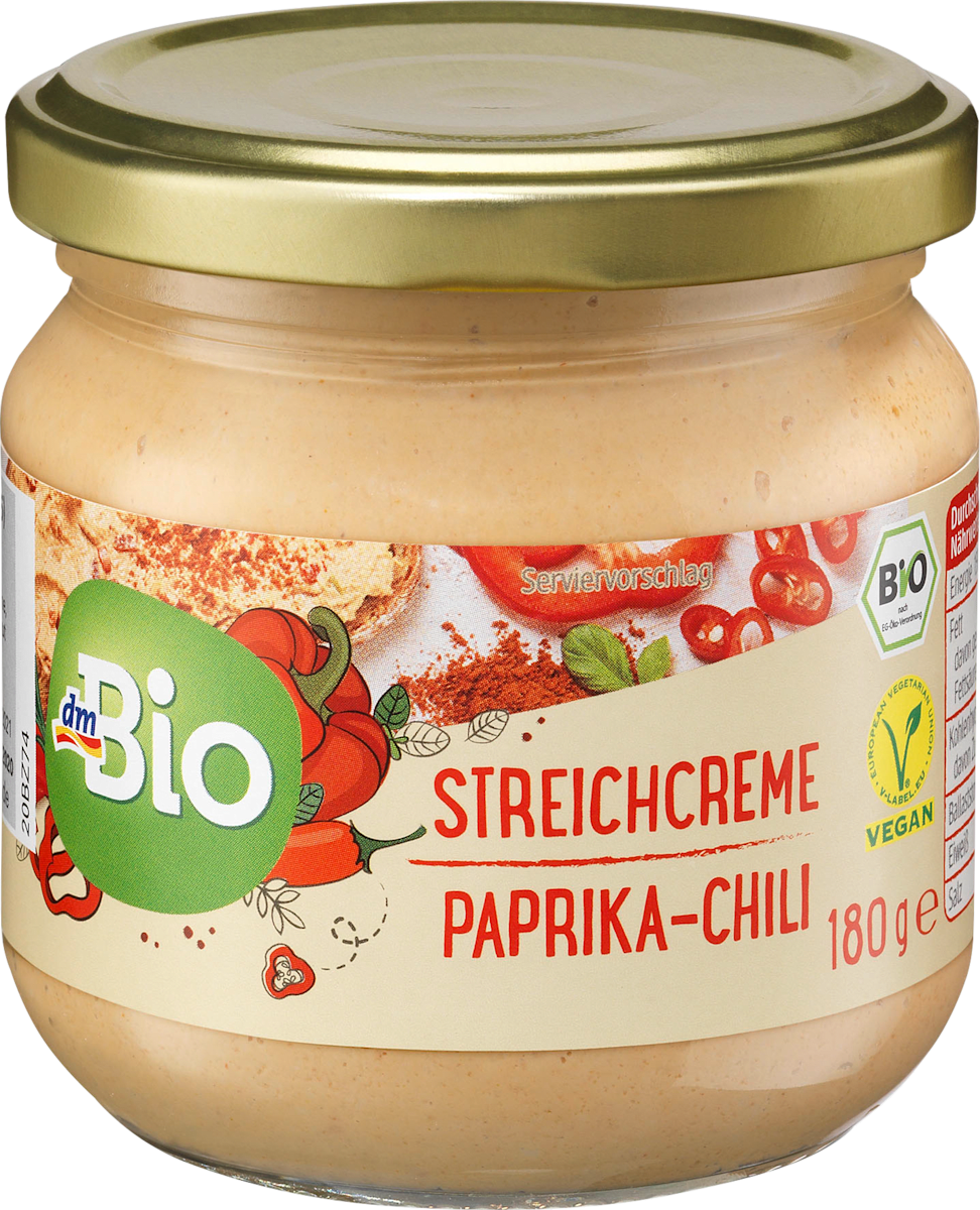 dmBio Aufstrich Streichcreme Paprika Chili, 180 g dauerhaft günstig online kaufen dm.de