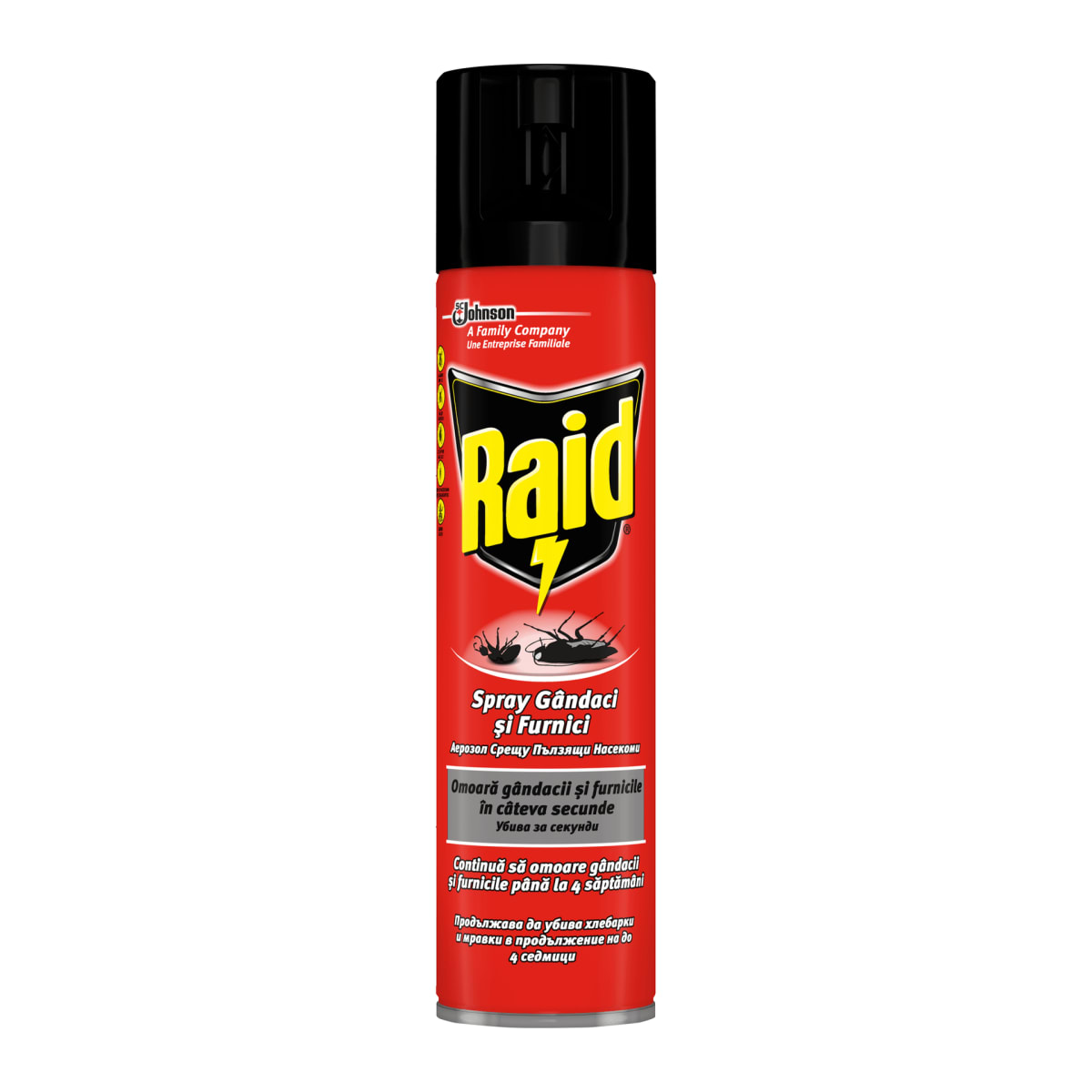 Raid Аерозол против пълзящи насекоми, 400 ml Пазарувай трайно изгодно ...