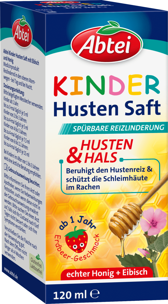 Kinder Hustensaft Honig Eibisch, 120 ml