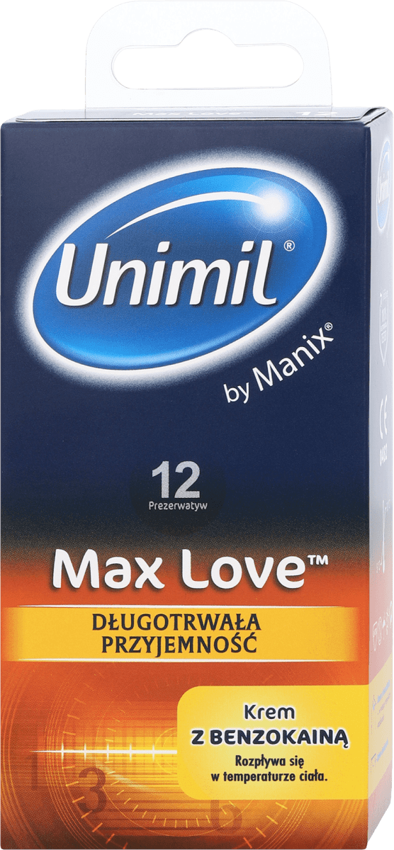 Unimil Prezerwatywy Lateksowe Długotrwała Przyjemność Max Love 12 Szt Kupuj Online Zawsze W 