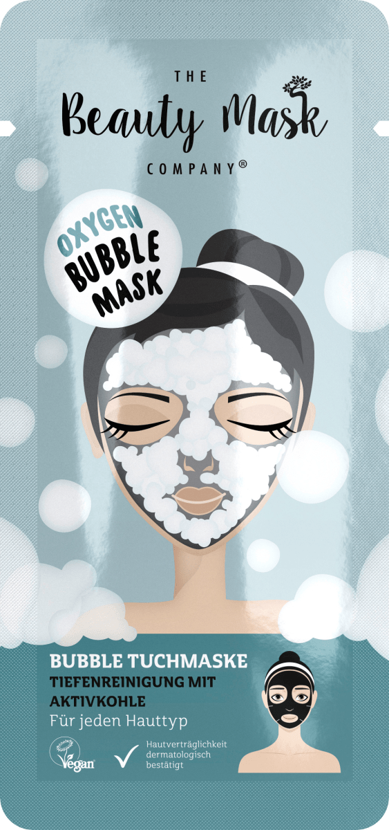 THE Beauty Mask COMPANY Tuchmaske Aktivkohle Bubble, 1 St dauerhaft günstig online kaufen |
