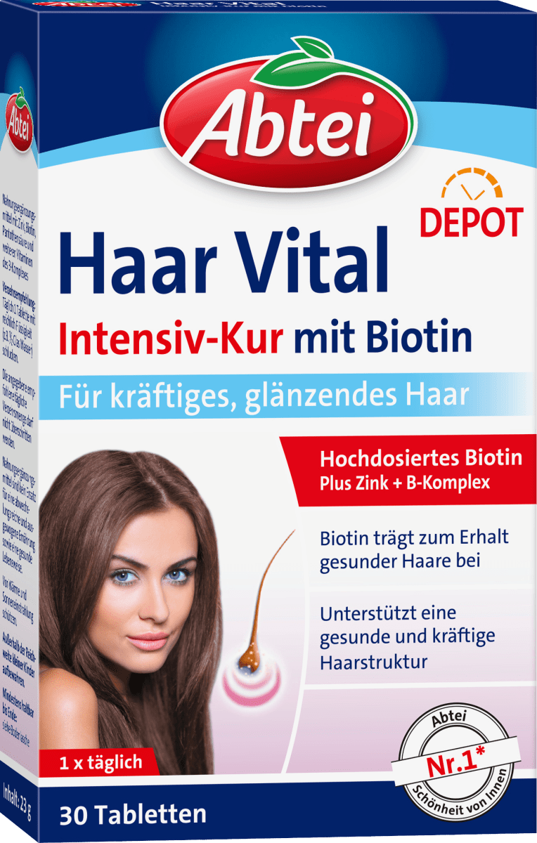 Abtei Haar Vital mit Biotin 30 St, 23 g dauerhaft günstig online kaufen | dm.de