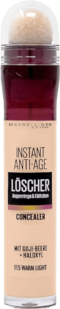 MAYBELLINE NEW YORK Instant Anti Age Eraser corector 115 Warm Light, 6 ...