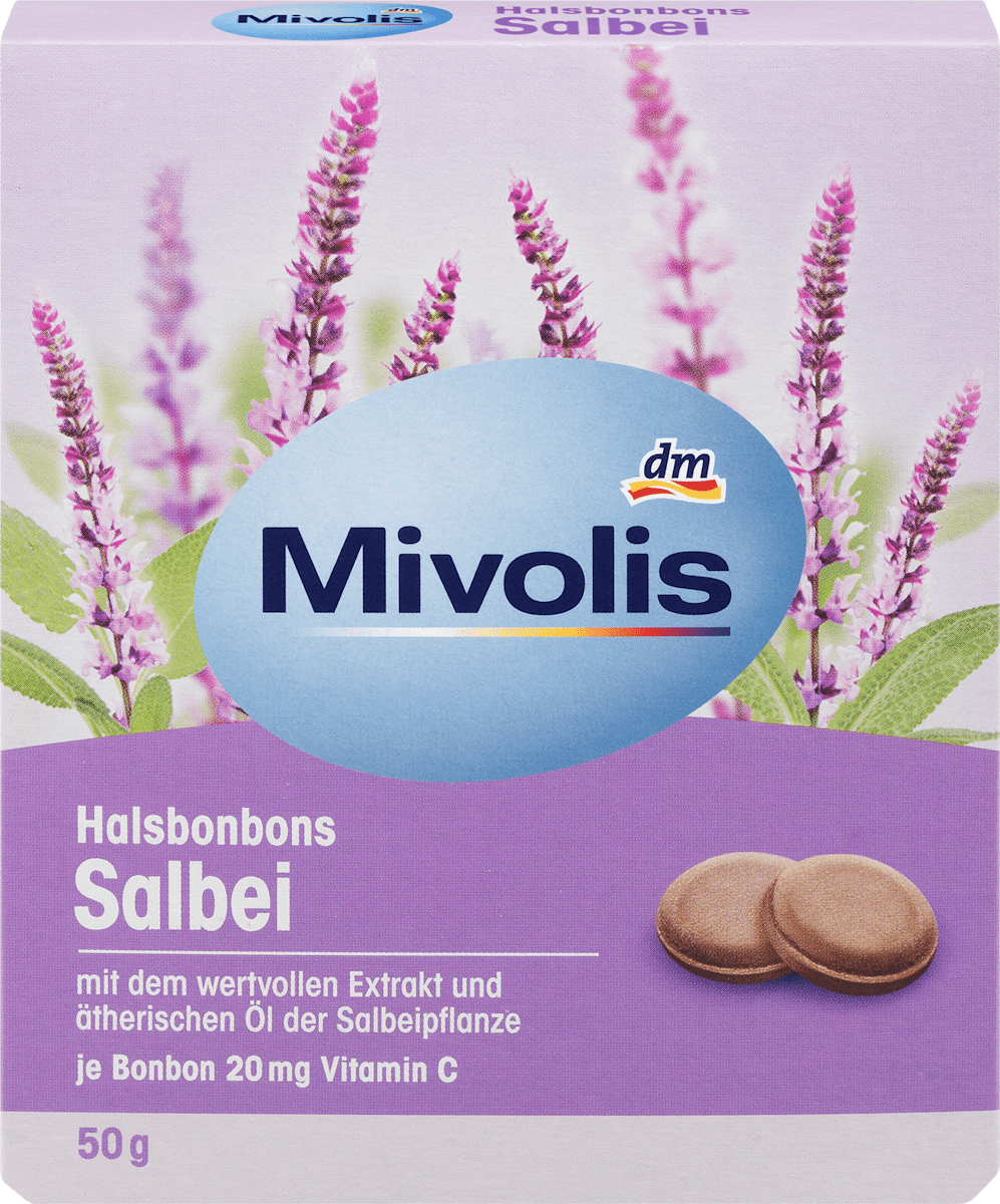 Halsbonbons Salbei, 50 g