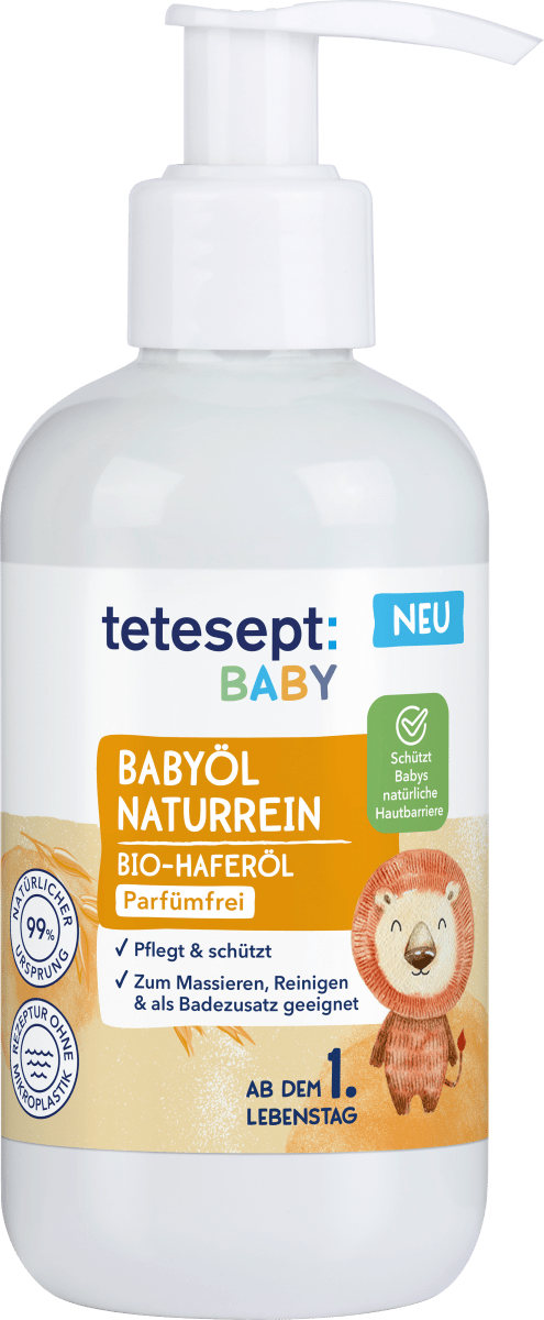 tetesept Babyöl Naturrein Hafer, 200 ml dauerhaft günstig online kaufen | dm.de