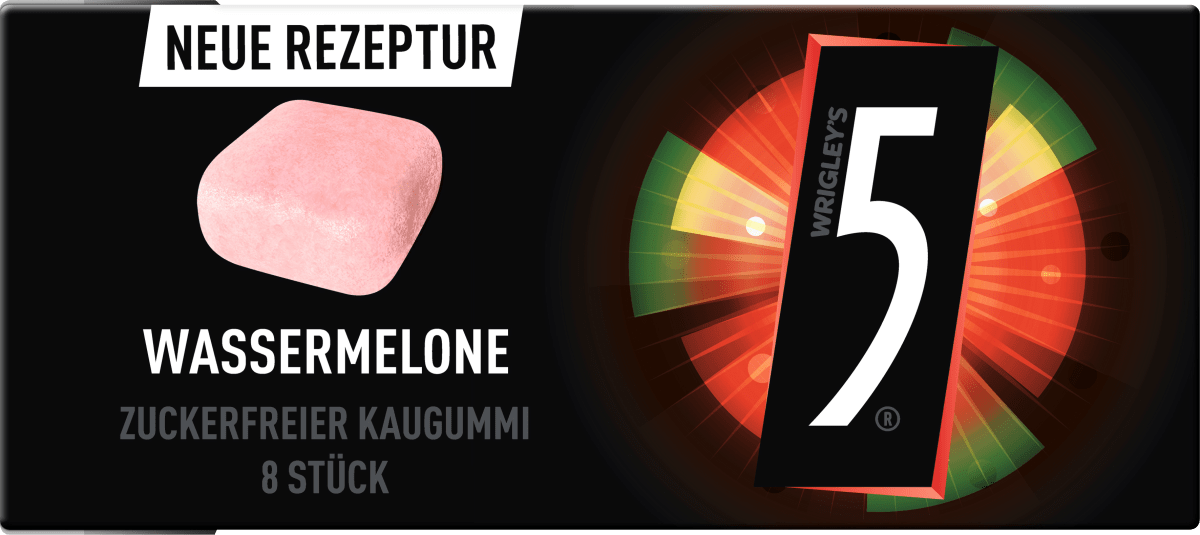 5 Gum Kaugummi, Wassermelone, zuckerfrei, 8 St dauerhaft günstig online