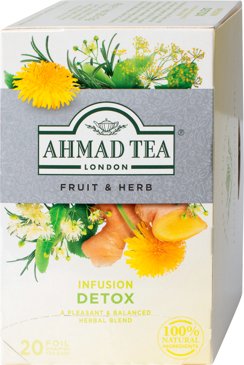 AHMAD TEA Infusion Detox čaj, 20 vrećica, 40 g | dm.hr