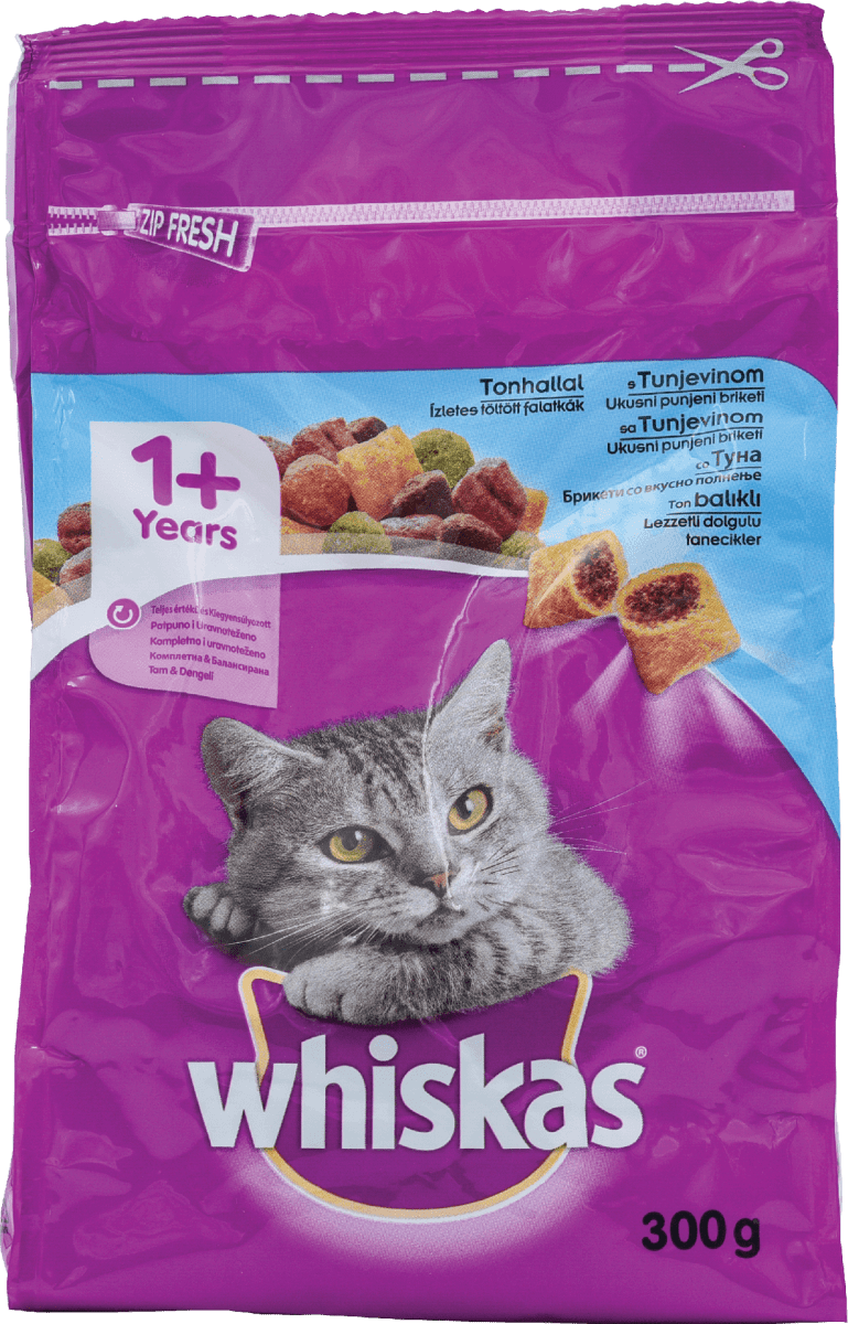 Whiskas Suha hrana za odrasle mačke riba, 300 g kupujte online po