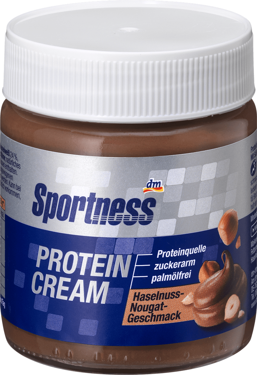 Sportness Protein Cream HaselnussNougatGeschmack, 230 g dauerhaft