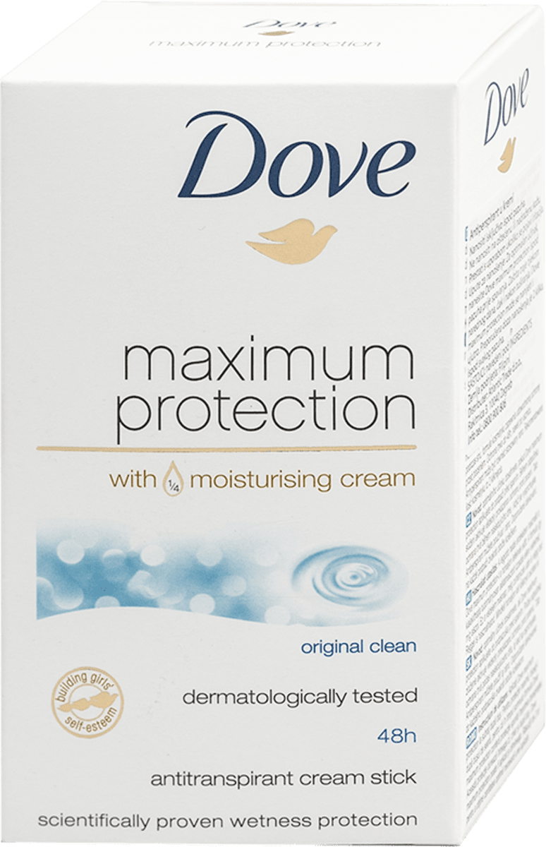 Dove maximum protection deo stick original clean, 45 ml dm.hr