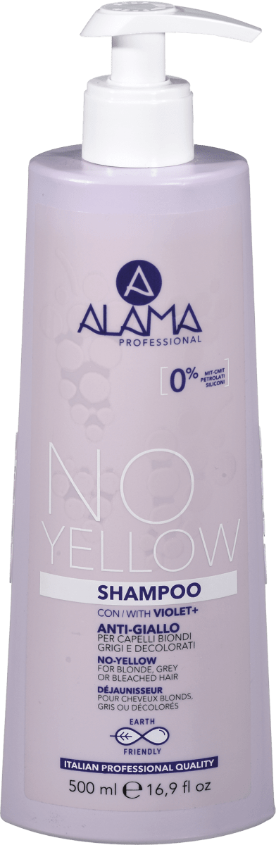 ALAMA PROFESSIONAL Shampoo No-yellow per capelli biondi, grigi e decolorati, 500 ml Acquisti online convenienti | dm Italia