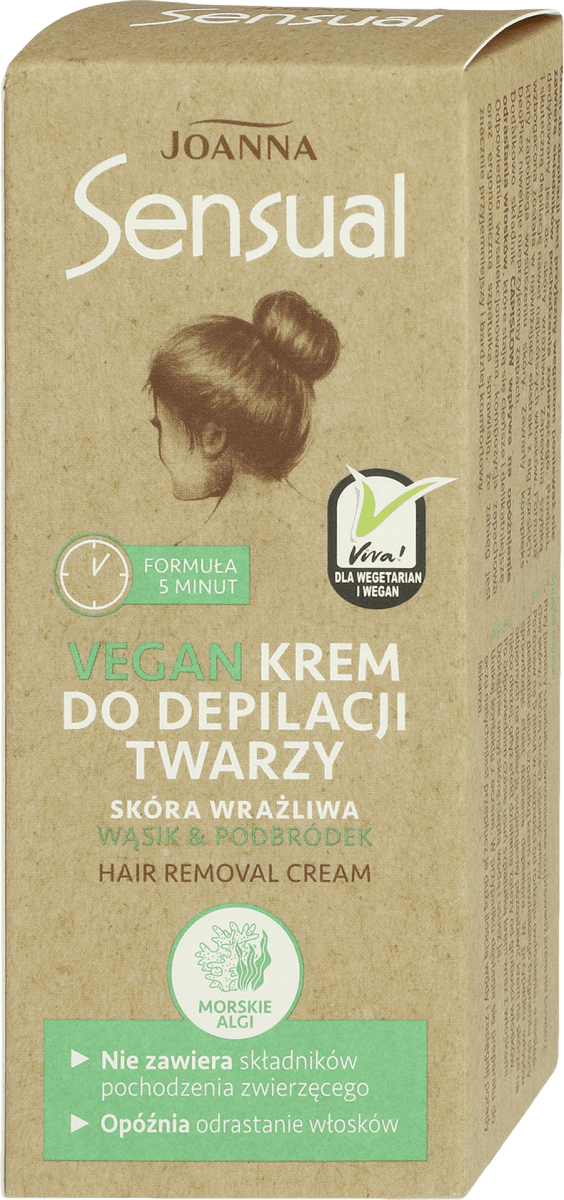 Joanna Krem do depilacji twarzy z algami morskimi Vegan, 20 g kupuj