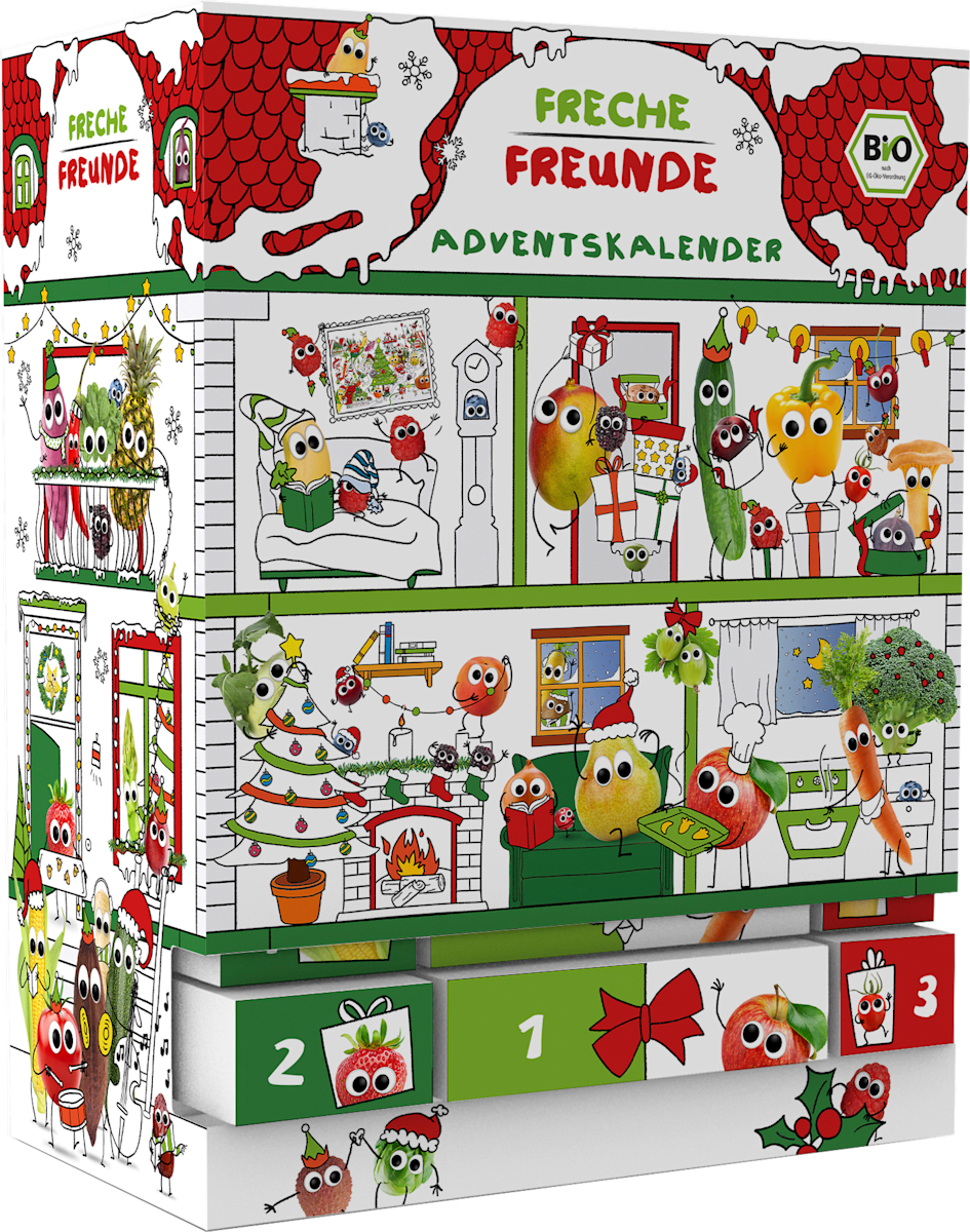Freche Freunde Adventskalender Kindersnacks 2022, 1 St dauerhaft