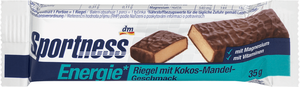 Sportness Energieriegel, Kokos Mandel Geschmack, 35 g dauerhaft günstig ...