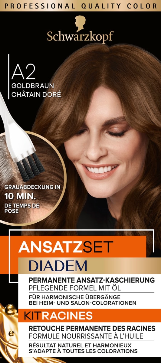 Schwarzkopf Diadem Ansatzset A2 Goldbraun, 1 St dauerhaft günstig ...