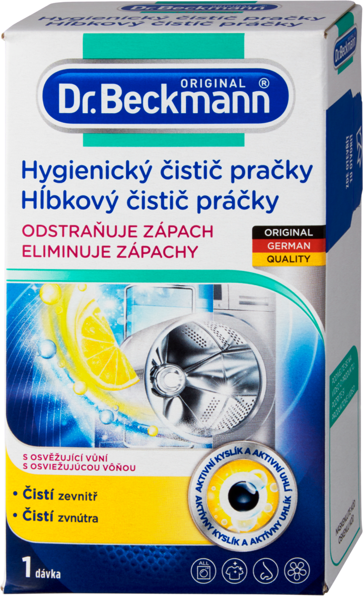 Dr. Beckmann hygienický čistič pračky, 250 g dm.cz