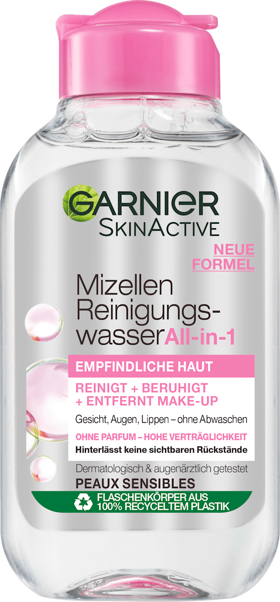 Garnier Skin Active Mizellen Reinigungswasser All-in-1 Reisegröße, 100 ml dauerhaft günstig ...
