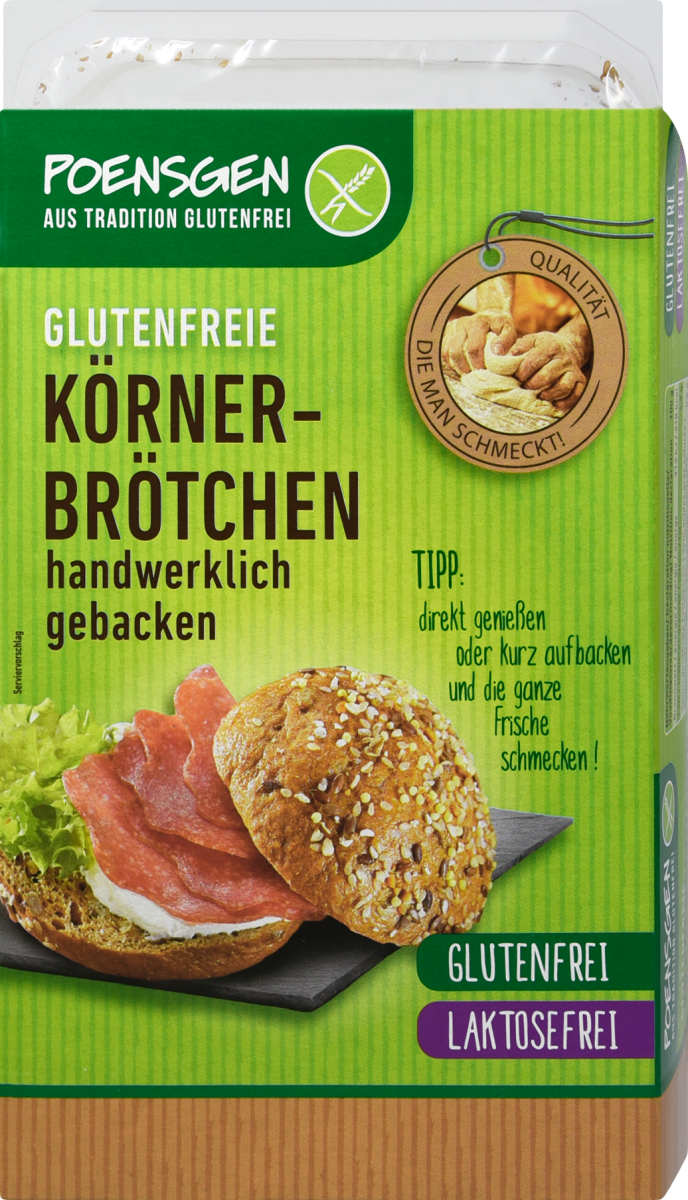 POENSGEN Glutenfreie Körnerbrötchen, 150 g | dm.at