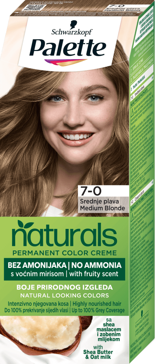 Palette Natural Colors Boja za kosu 70 srednje plava, 1 kom povoljna
